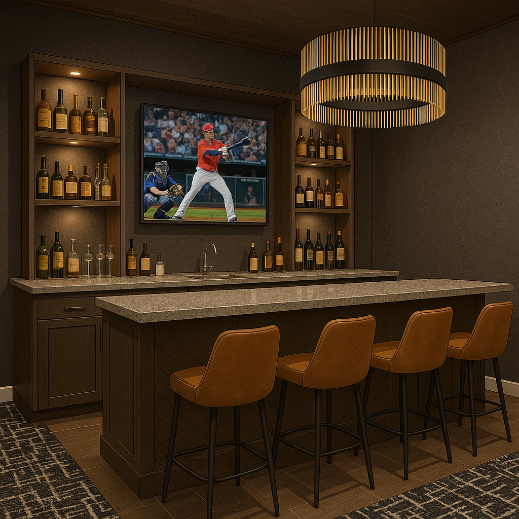 PinHigh Worthington bar interior rendering